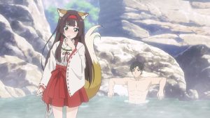 Meitou “Isekai no Yu” Kaitakuki: Around 40 Onsen Mania no Tensei Saki wa, Nonbiri Onsen Tengoku deshita Episodio 1