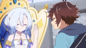 Megami “Isekai Tensei Nani ni Naritai desu ka” Ore “Yuusha no Rokkotsu de” Episodio 1